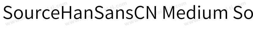 SourceHanSansCN Medium SourceHanSan字体转换